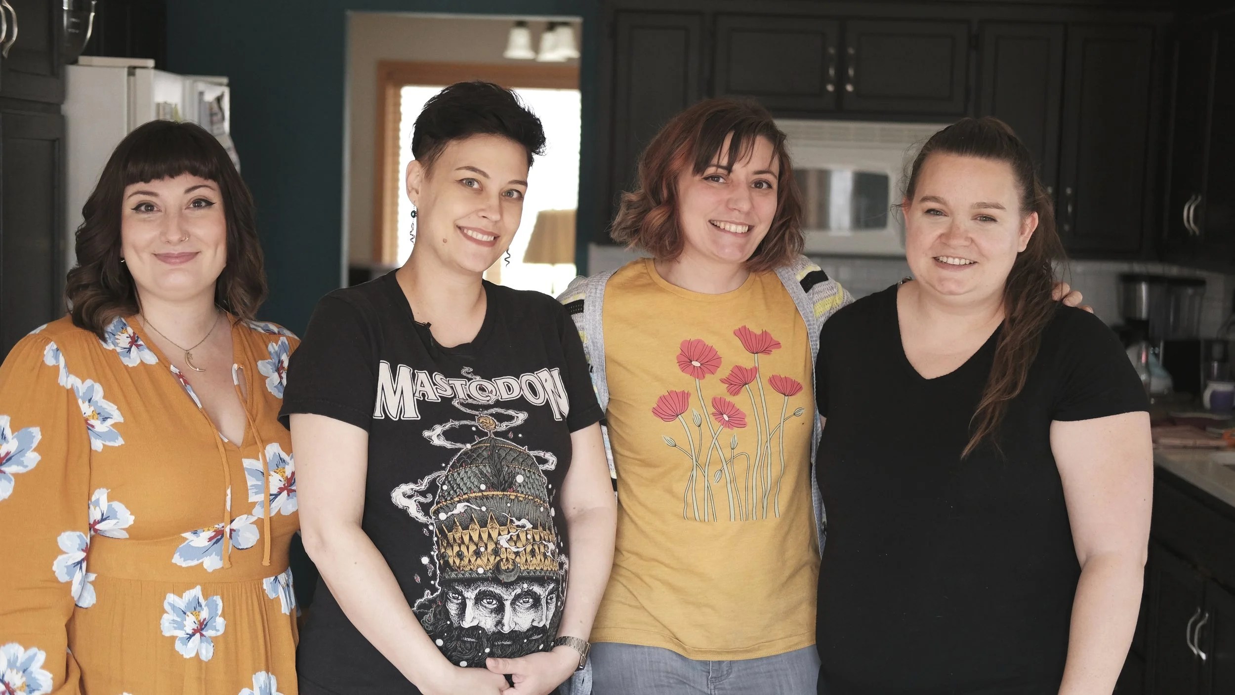   The Northern Pyre Board of Directors. From left to right: Alaina, Ashley, Kelsey, and Kate.  